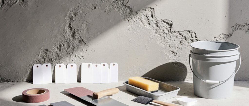 DIY-Betonwand-Finish