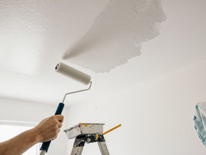 Tipps für makelloses Streichen der Decke